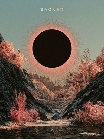 Sacred Eclipse Surrealism Poster.