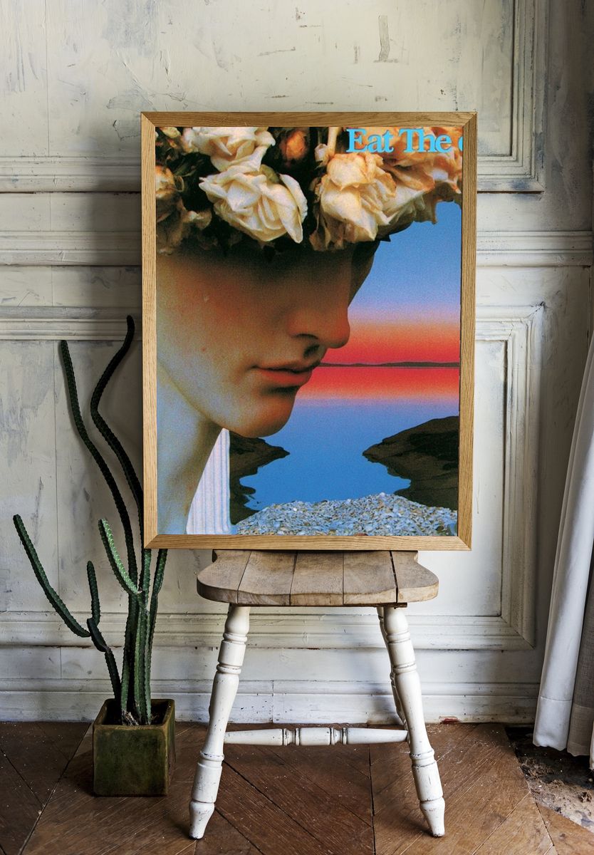 Surreal Classical Face Print. — room view 1