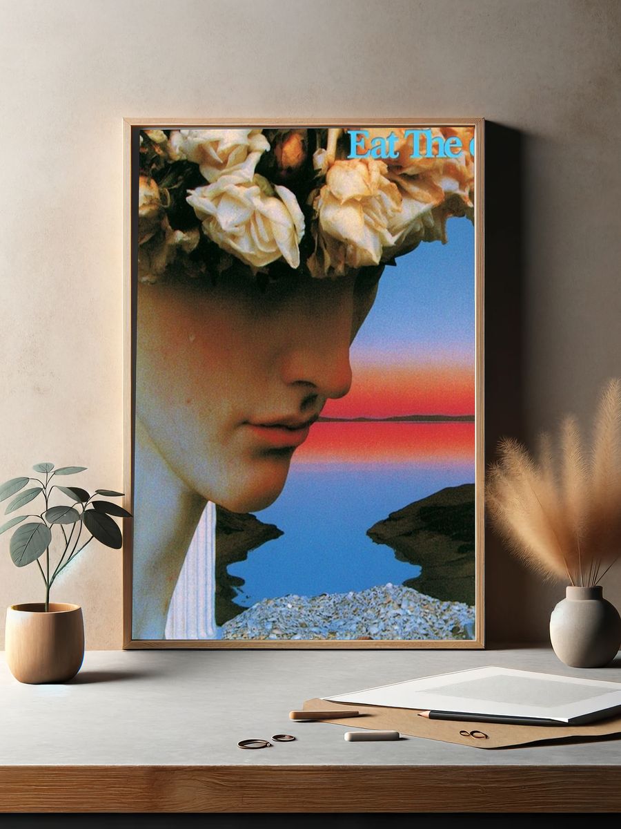 Surreal Classical Face Print. — room view 2