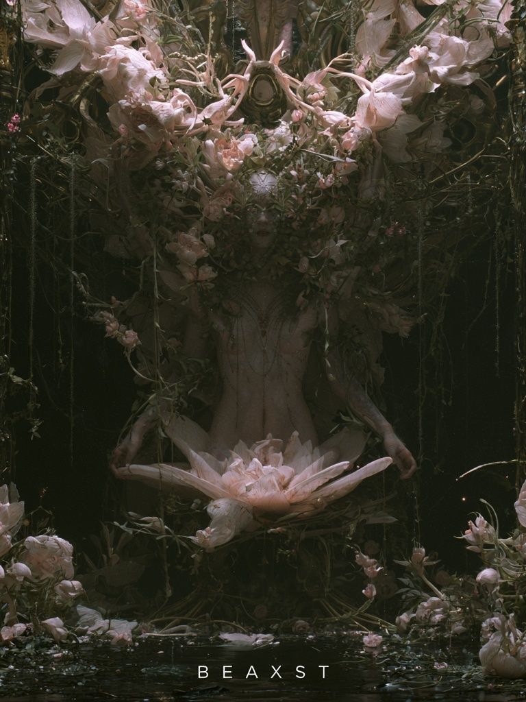 BEAXST Floral Surrealism Poster. poster — fine-art art