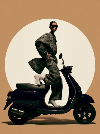 Fashion Scooter Photography Poster. poster