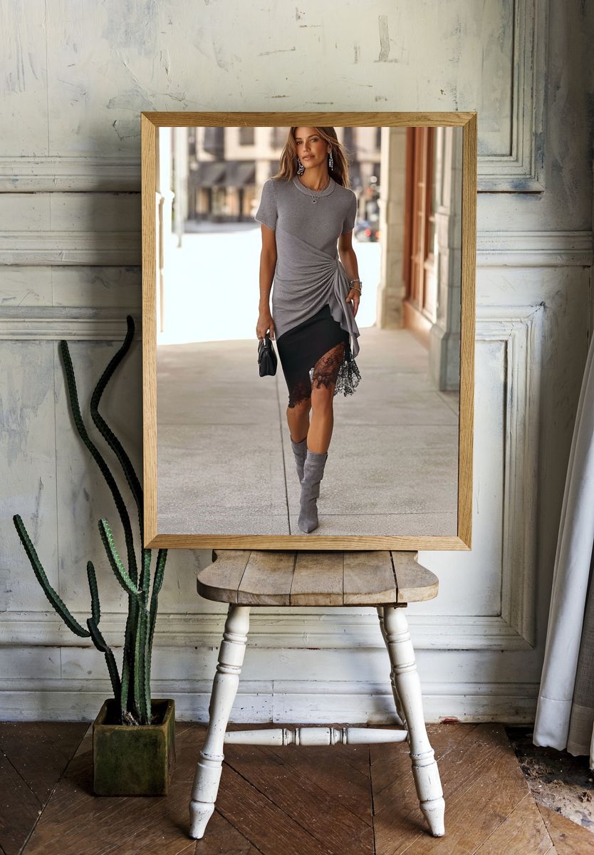Street Style Fashion Portrait Poster. — room view 1