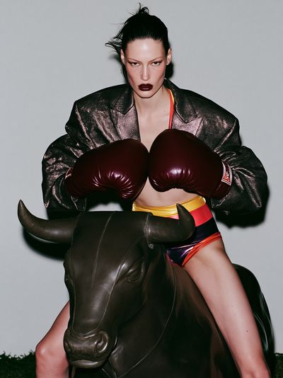 Fashion Bull Rider Photography Poster.