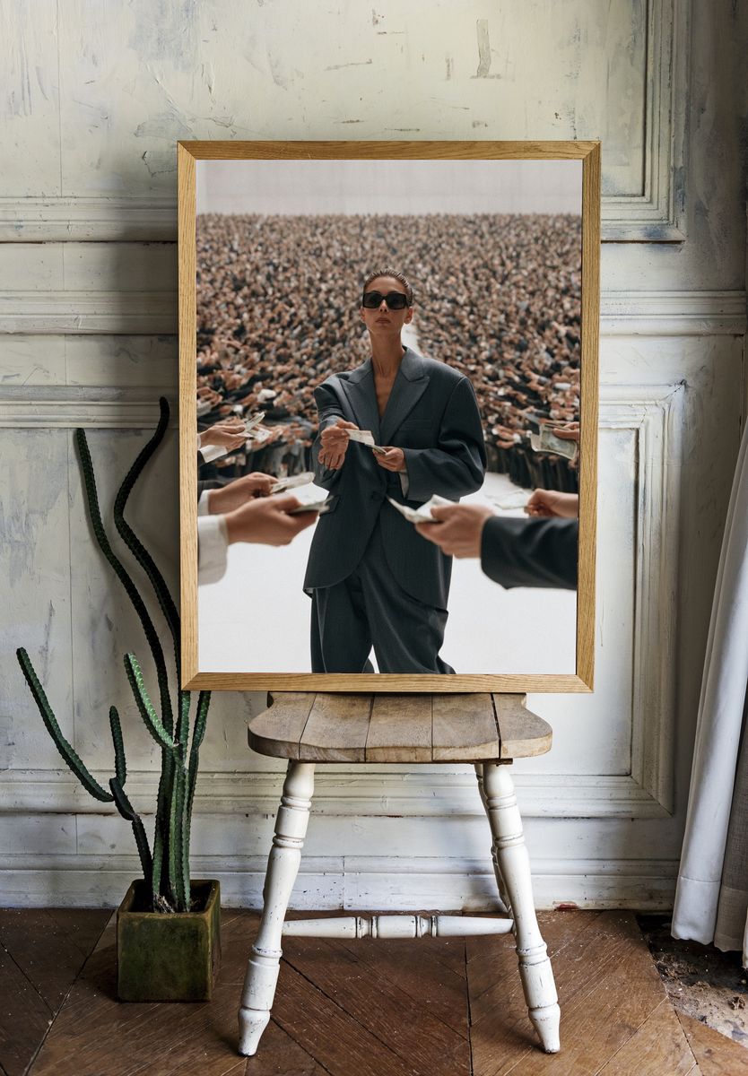 Fashion Crowd Exchange Poster. — room view 1