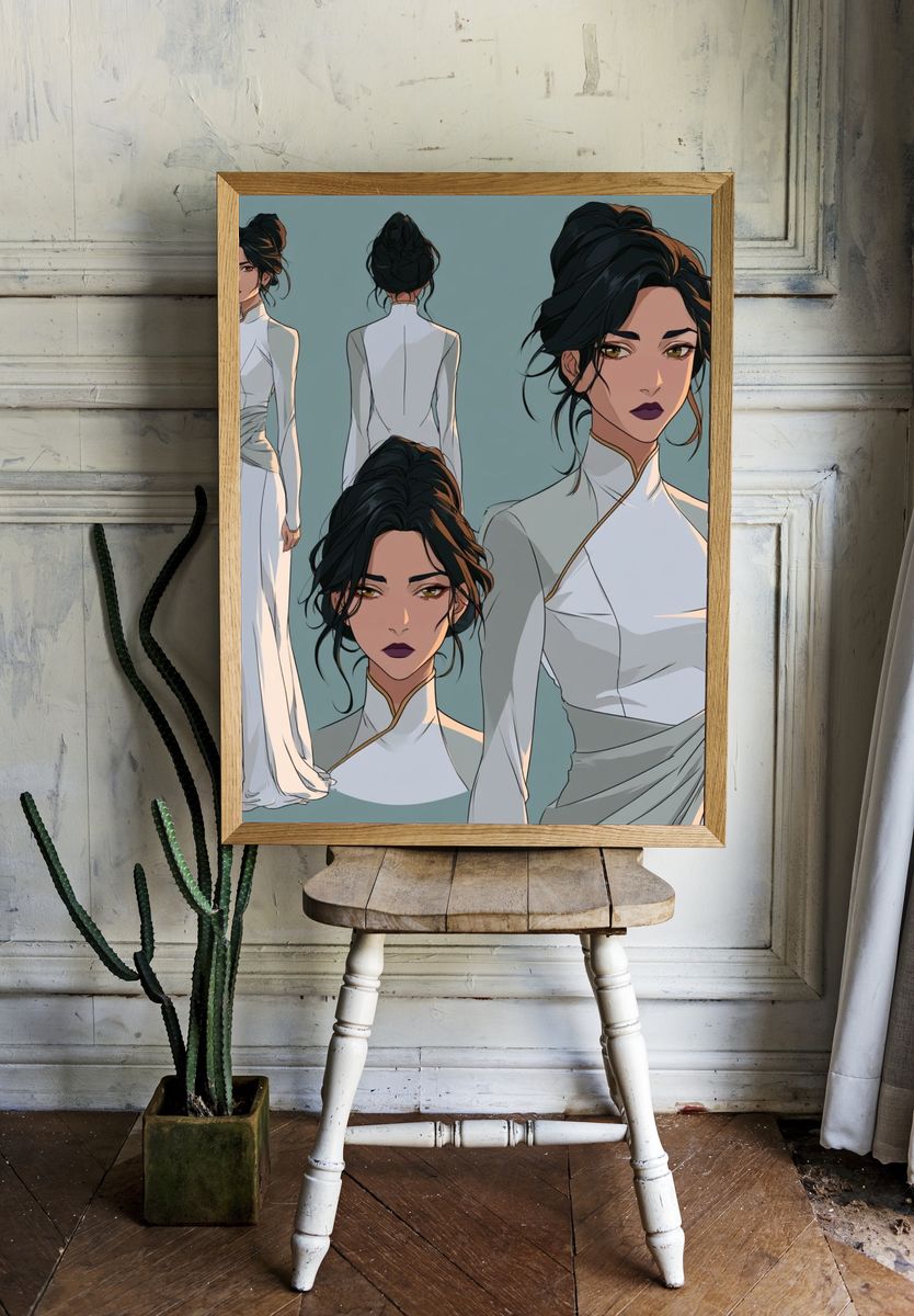 Elegant Fashion Portrait Poster. room preview