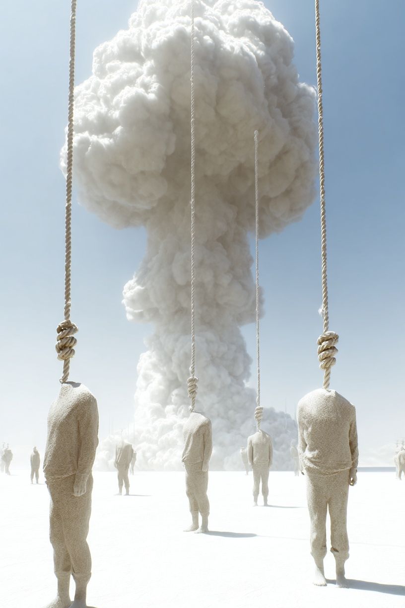 Surreal Cloud Suspension Print. poster — fine-art art