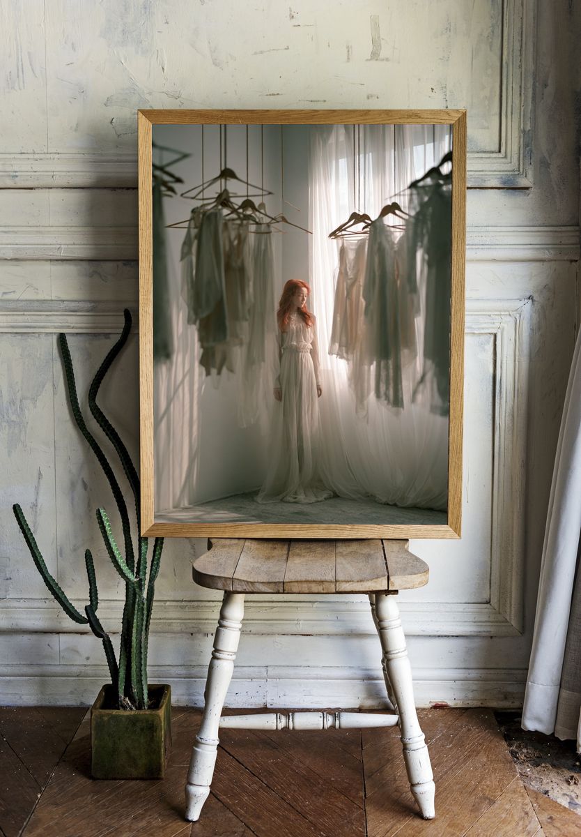 Dreamy Fashion Portrait Poster. — room view 1