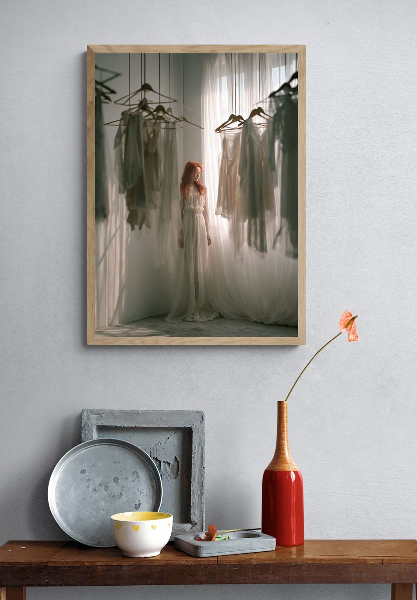 Dreamy Fashion Portrait Poster. — room view 3
