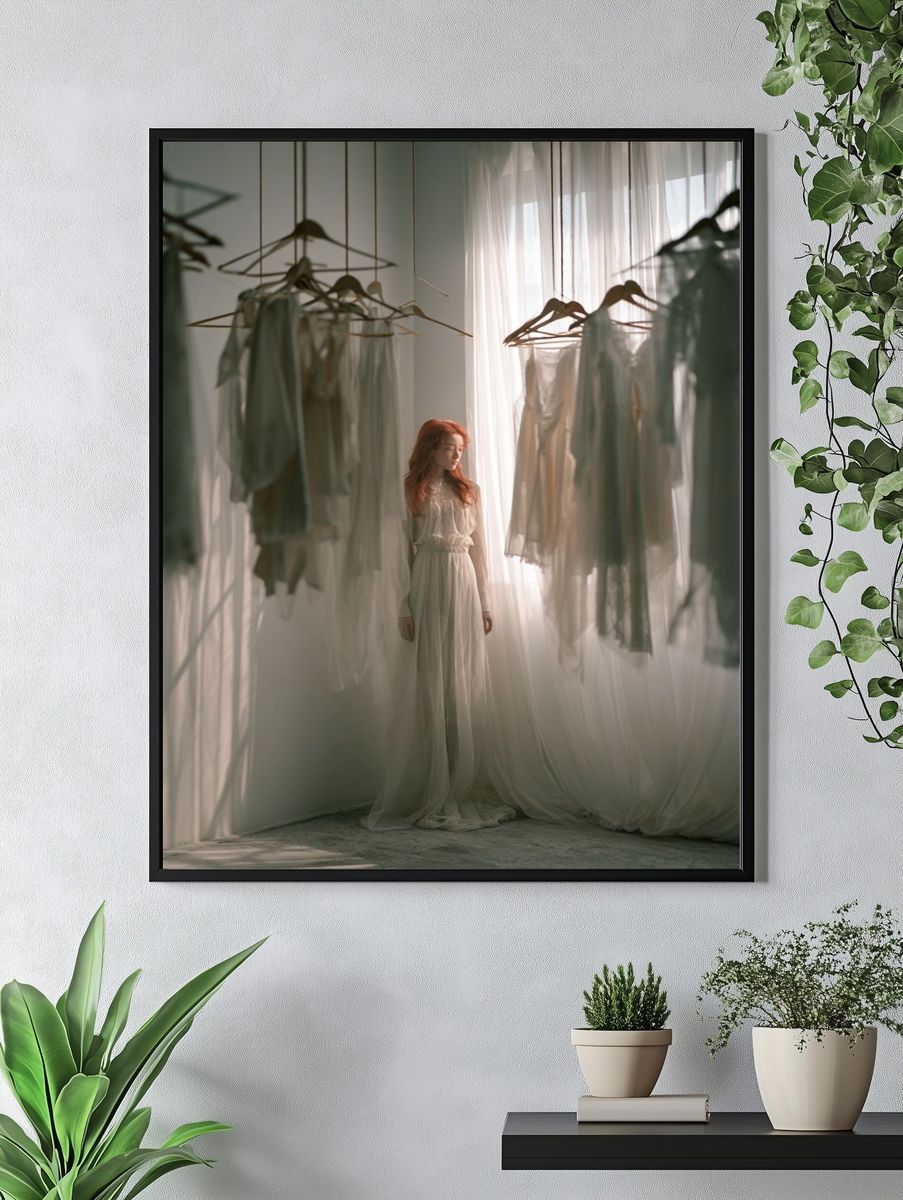 Dreamy Fashion Portrait Poster. — room view 4