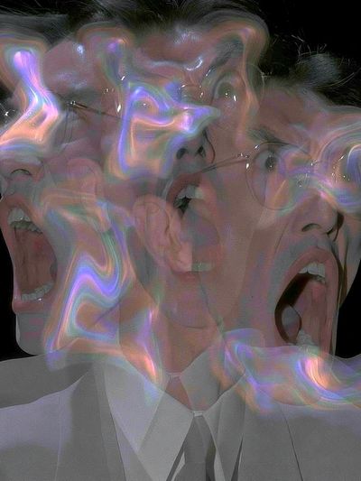 Surreal Scream Portrait Print.