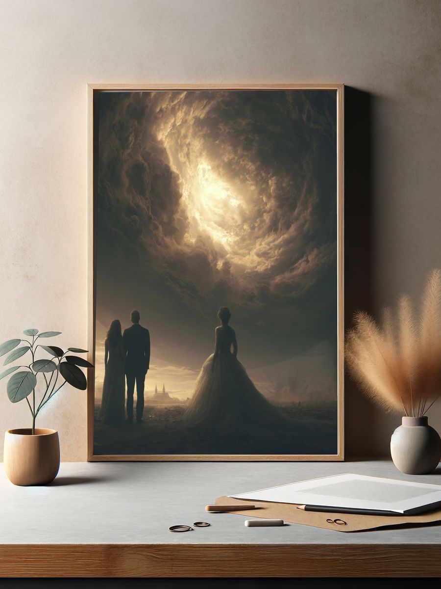 Apocalyptic Sky Romance Poster. — room view 2