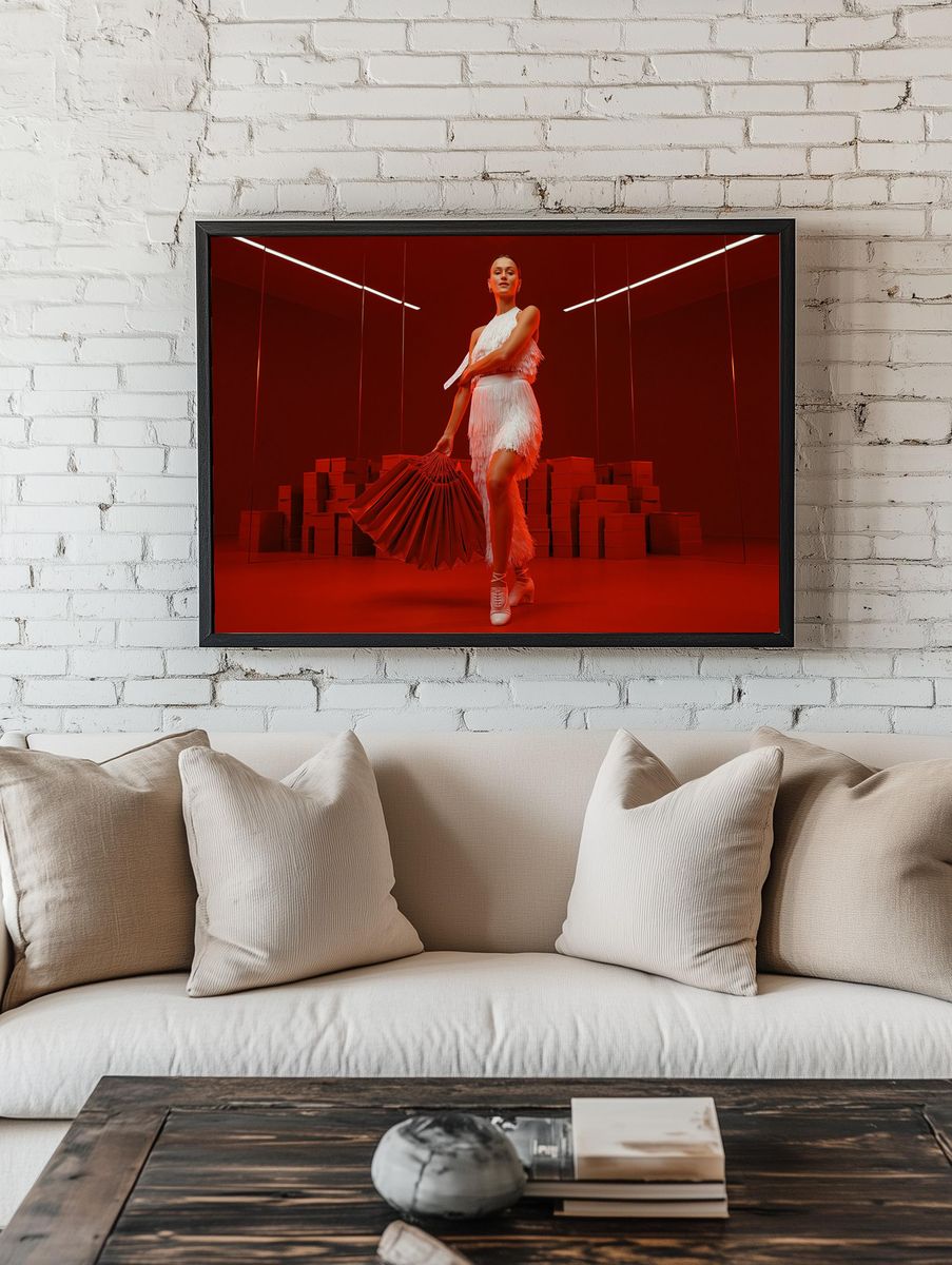 Red Fashion Runway Poster. room preview