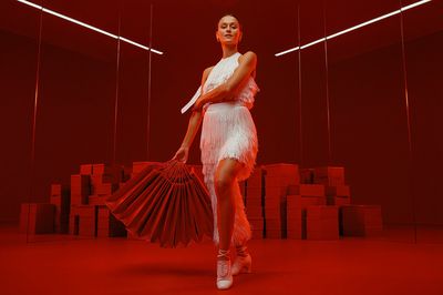 Red Fashion Runway Poster. poster