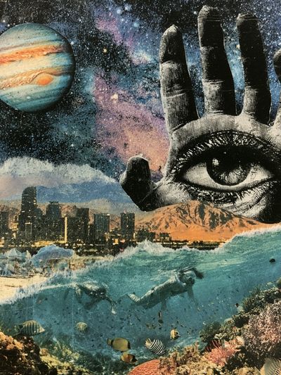 Cosmic Eye Collage Poster. poster