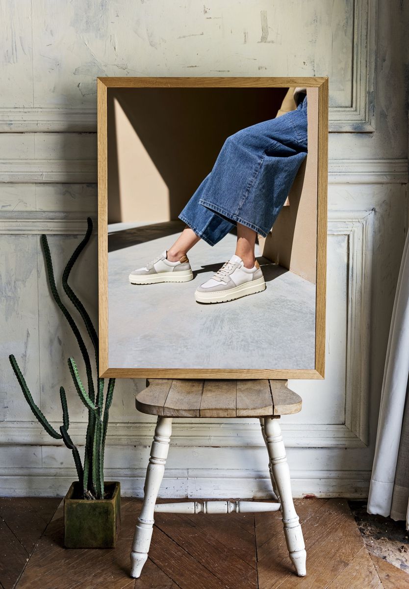 Minimalist Sneaker Fashion Poster. — room view 1