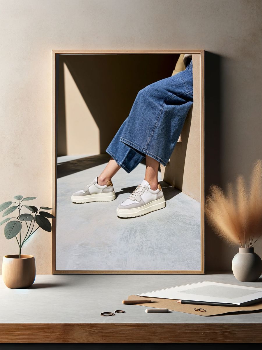 Minimalist Sneaker Fashion Poster. — room view 2