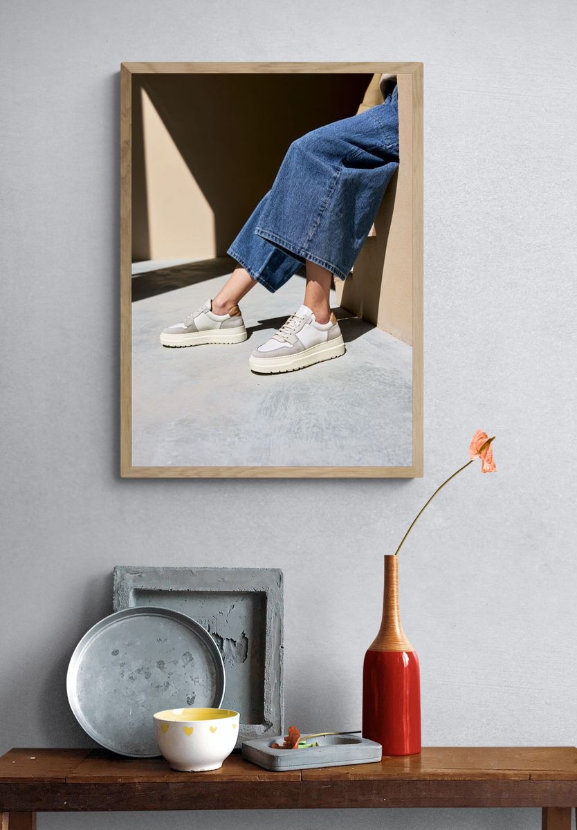 Minimalist Sneaker Fashion Poster. — room view 3