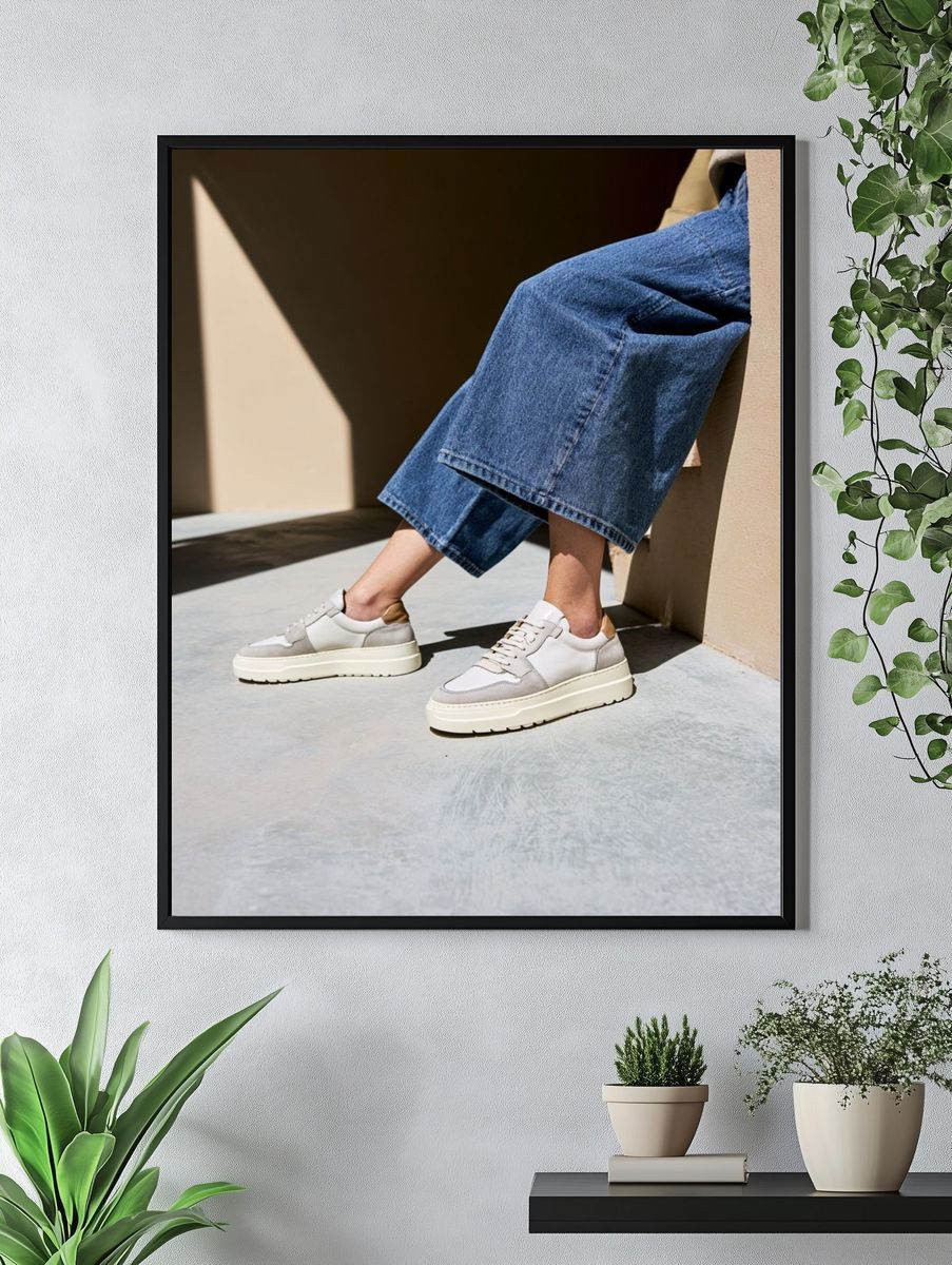 Minimalist Sneaker Fashion Poster. — room view 4