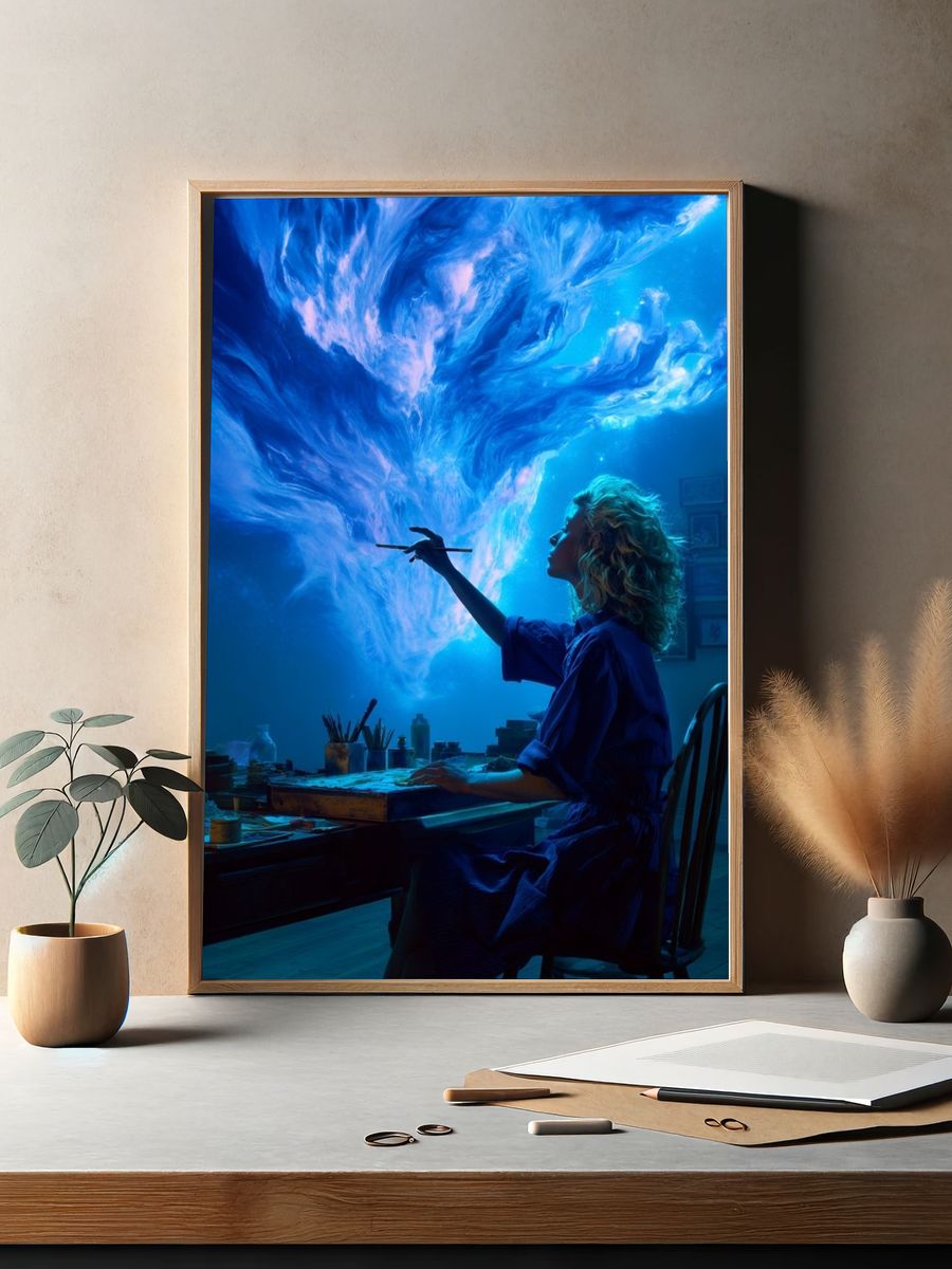 Dream Painter Surrealism Poster. — room view 2