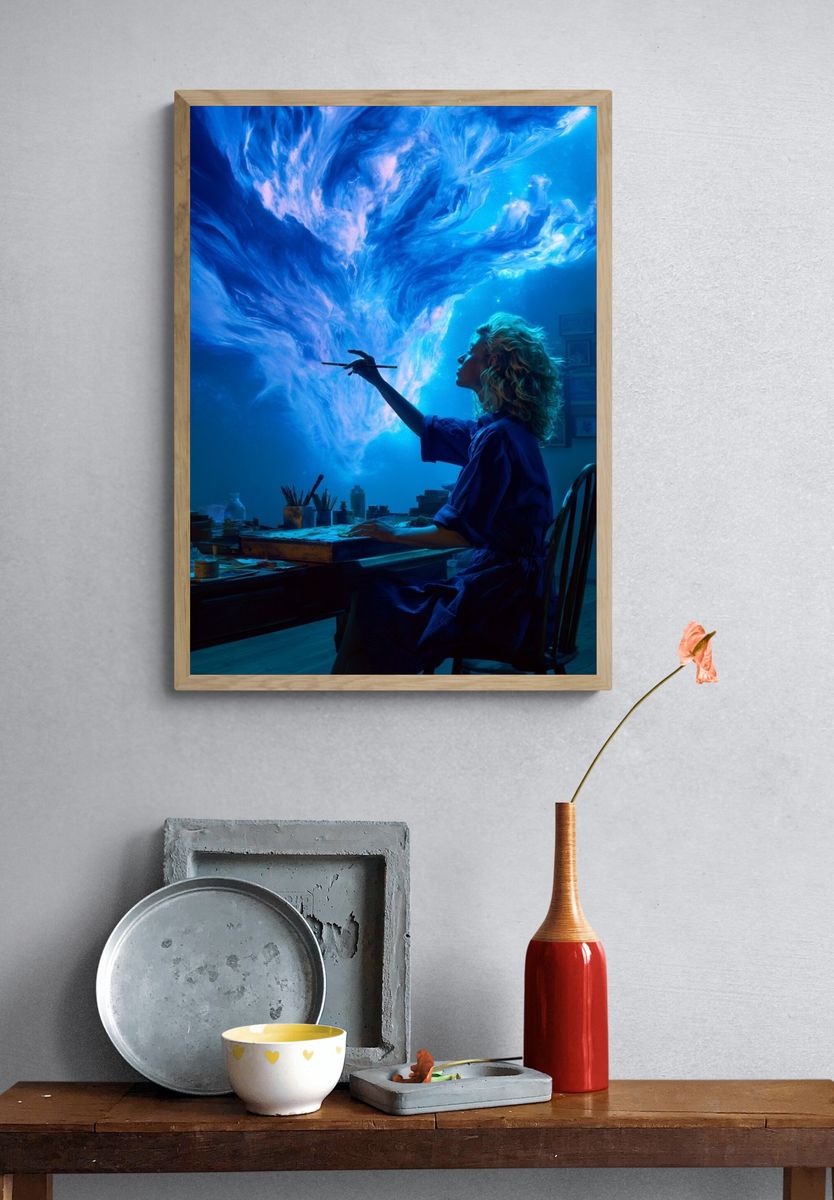 Dream Painter Surrealism Poster. — room view 3