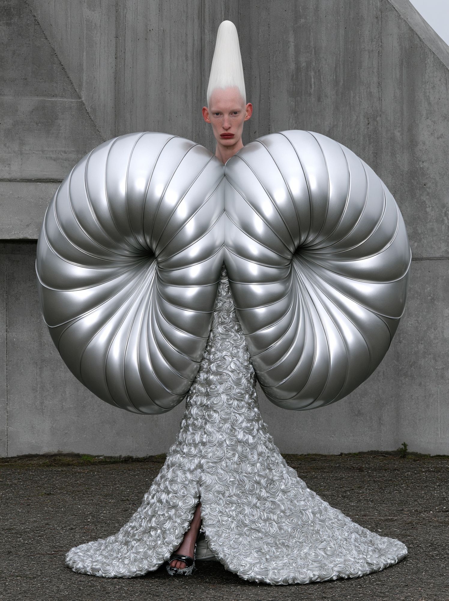 Avant-Garde Fashion Portrait Print. poster — fashion art