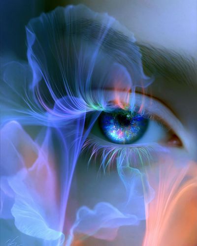 Dreamlike Eye Abstract Print. poster