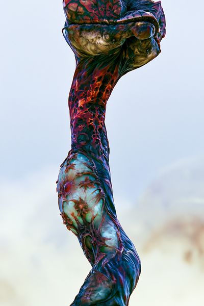 Surreal Organic Sculpture Print.