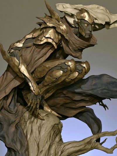 Gilded Guardian Surrealism Print.