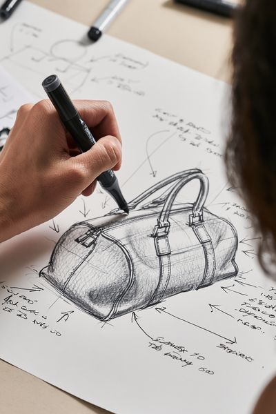 Luxury Handbag Sketch Poster.