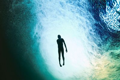 Surreal Diver Silhouette Print.