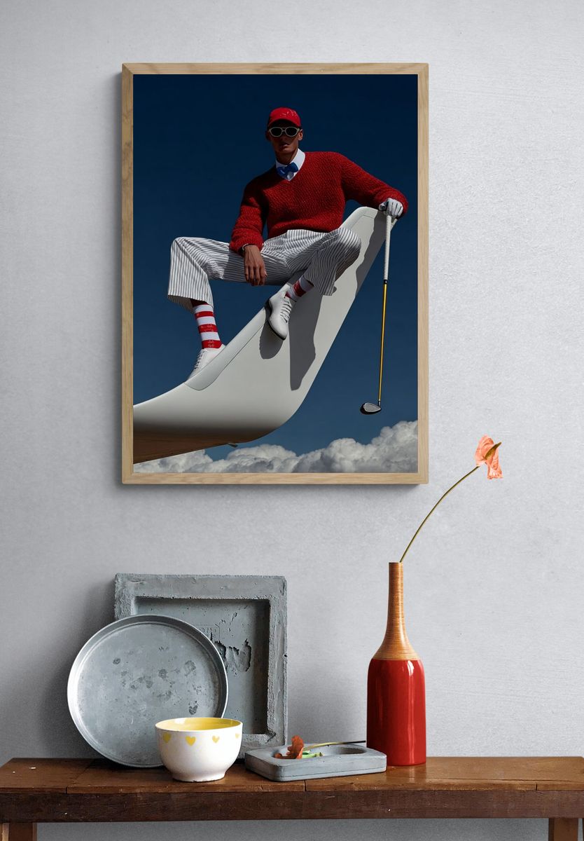 Stylish Golfer — Fashion Print. — room view 3