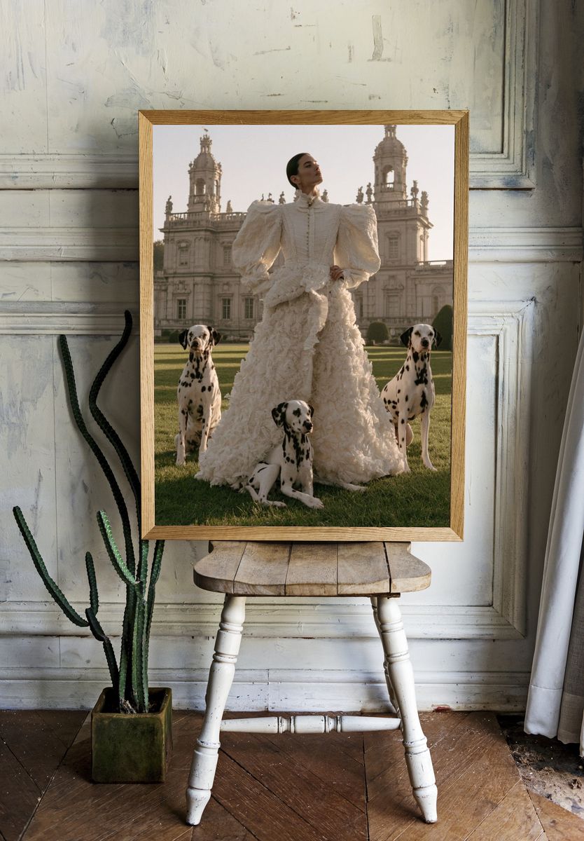 Dalmatian Fashion Portrait Poster. room preview