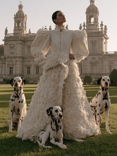 Dalmatian Fashion Portrait Poster.