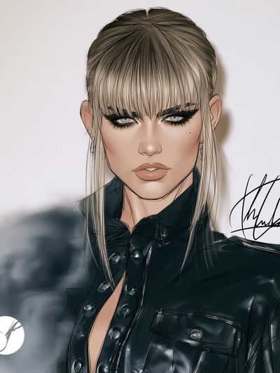 Fashion Portrait Illustration Poster.