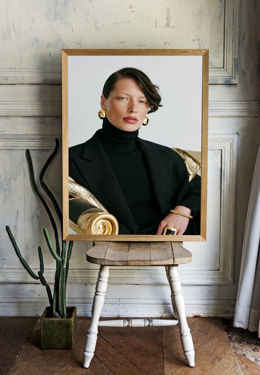 Luxury Fashion Portrait Poster. — room view 1