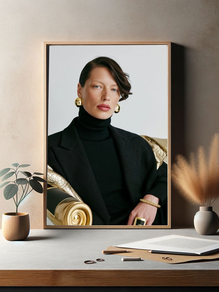 Luxury Fashion Portrait Poster. — room view 2