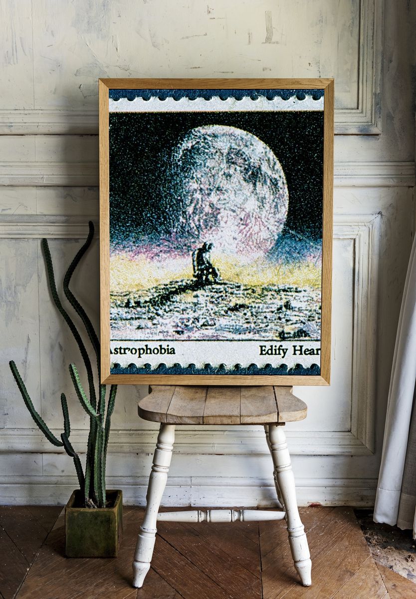 Astrophobia Moon Poster. room preview