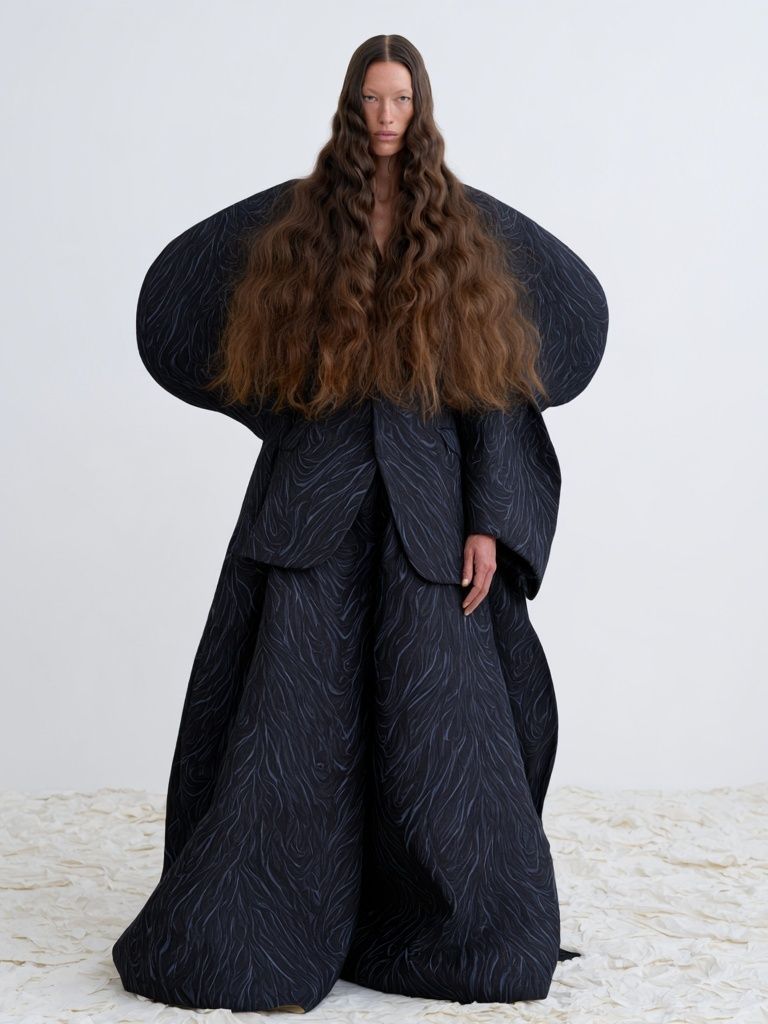 Avant-Garde Fashion Portrait Print. poster — fashion art