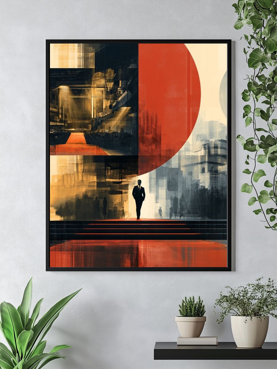 Urban Noir Surrealism Poster. — room view 4