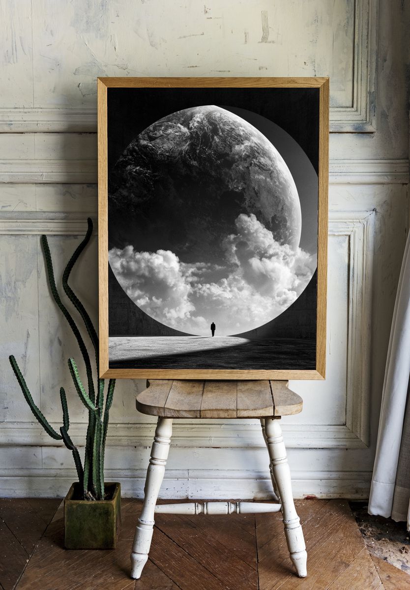 Surreal Earth Portal Print. room preview