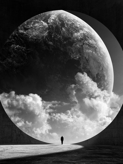 Surreal Earth Portal Print.