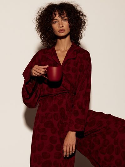 Red Fashion Portrait Poster. poster