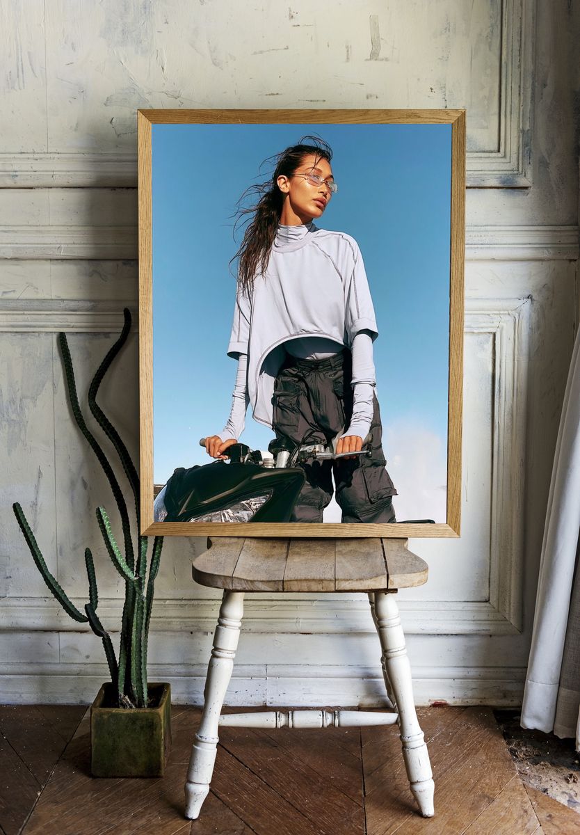 Fashion Rider Portrait Poster. — room view 1