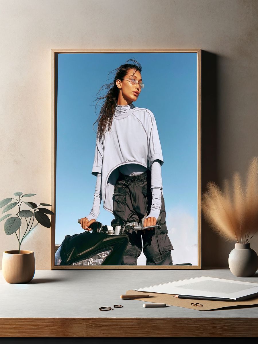 Fashion Rider Portrait Poster. — room view 2