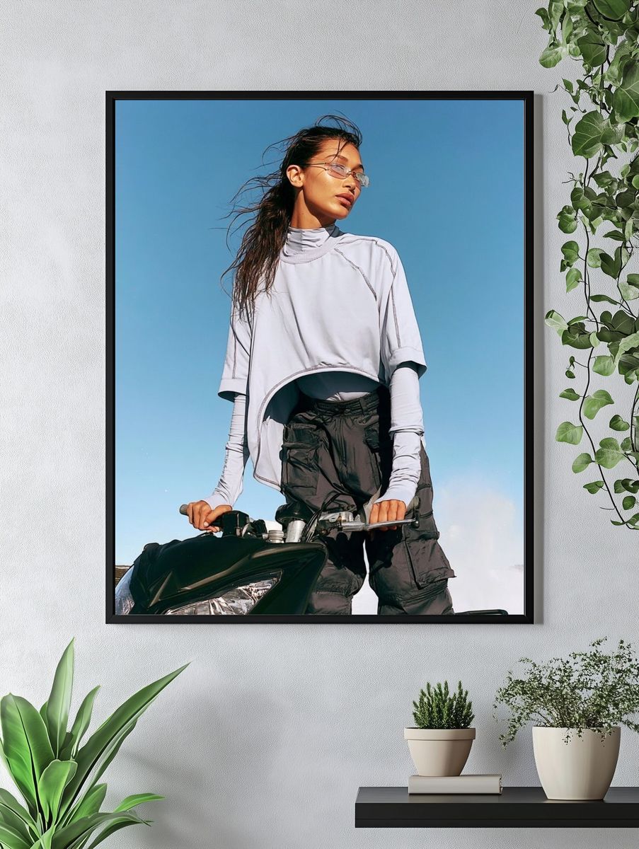Fashion Rider Portrait Poster. — room view 4
