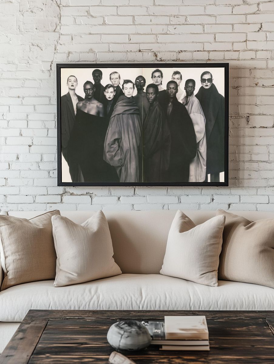 Avant-Garde Fashion Portrait Poster. room preview