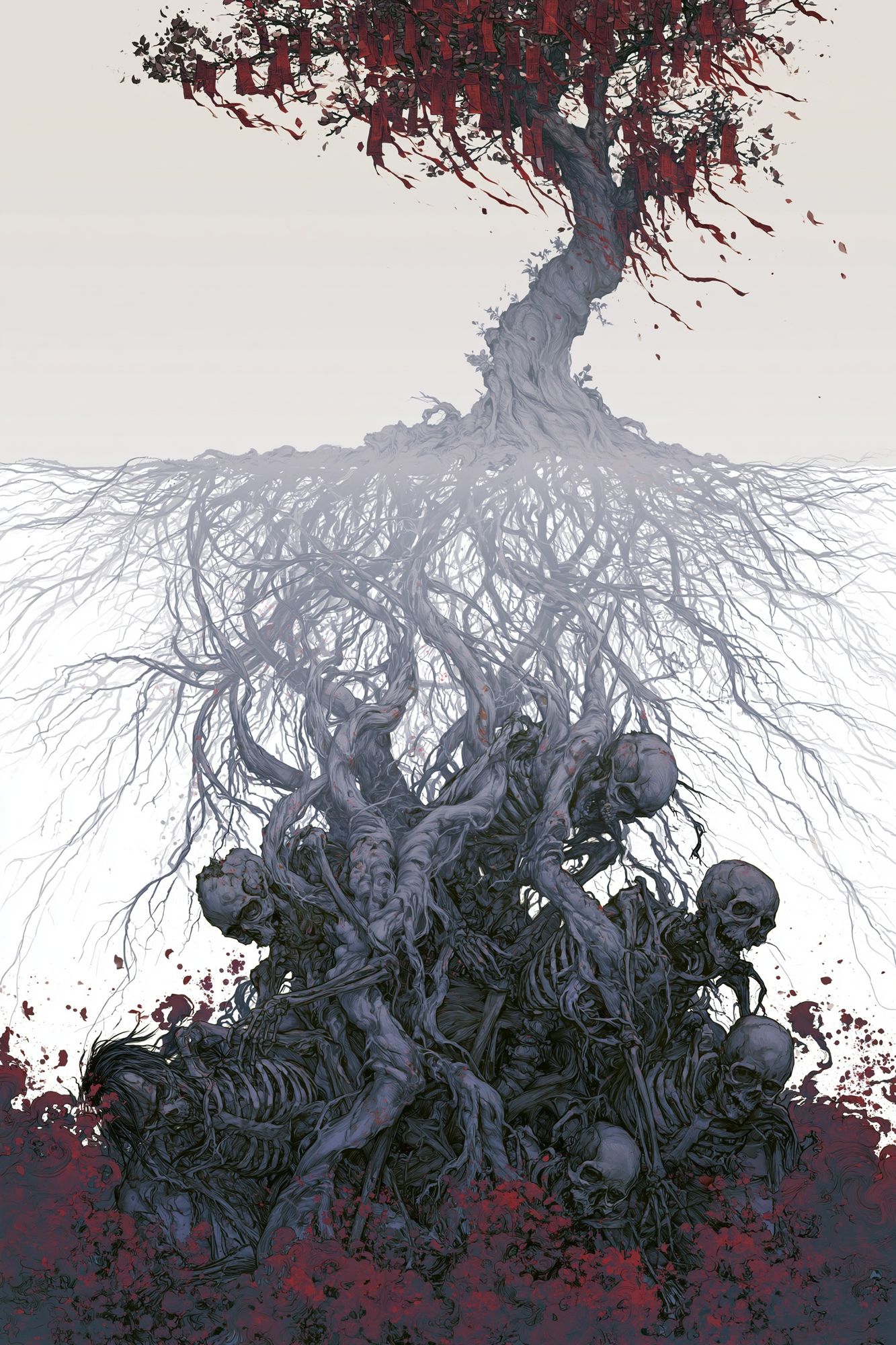 Twisted Tree of Souls Illustration Poster. poster — fine-art art