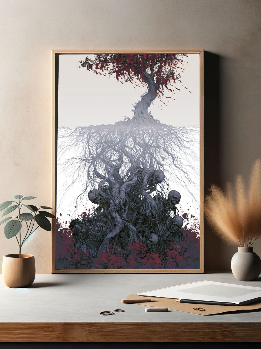 Twisted Tree of Souls Illustration Poster. — room view 2