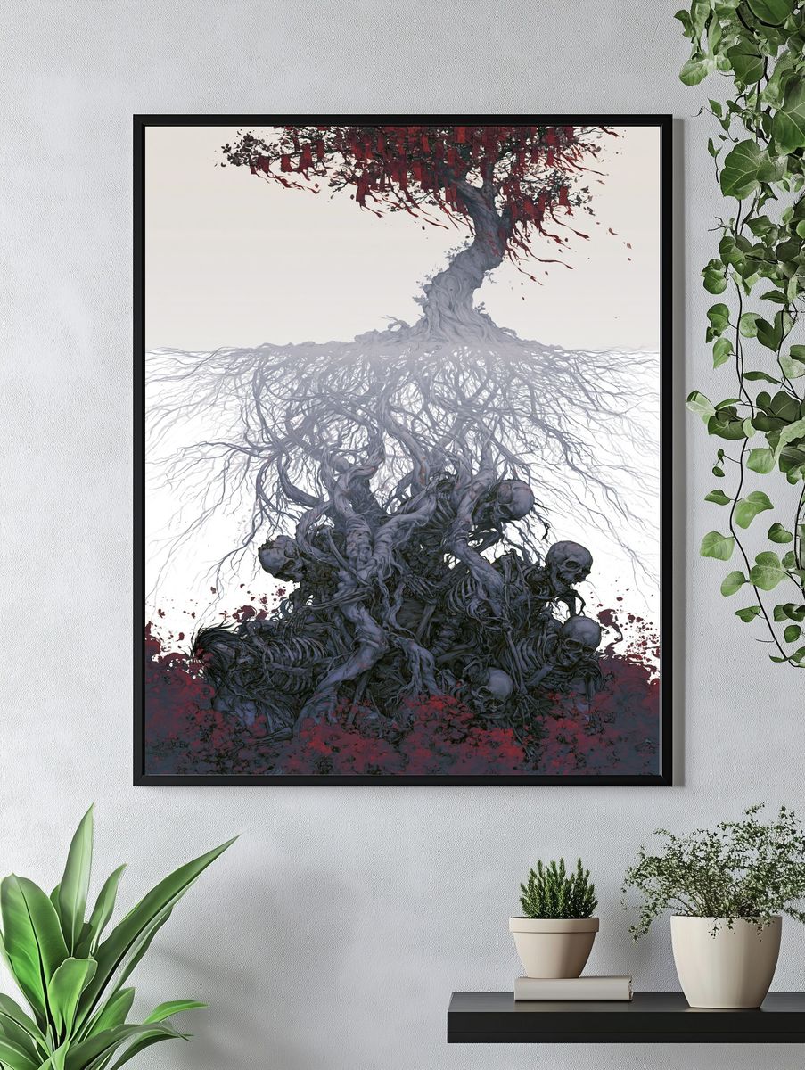 Twisted Tree of Souls Illustration Poster. — room view 4