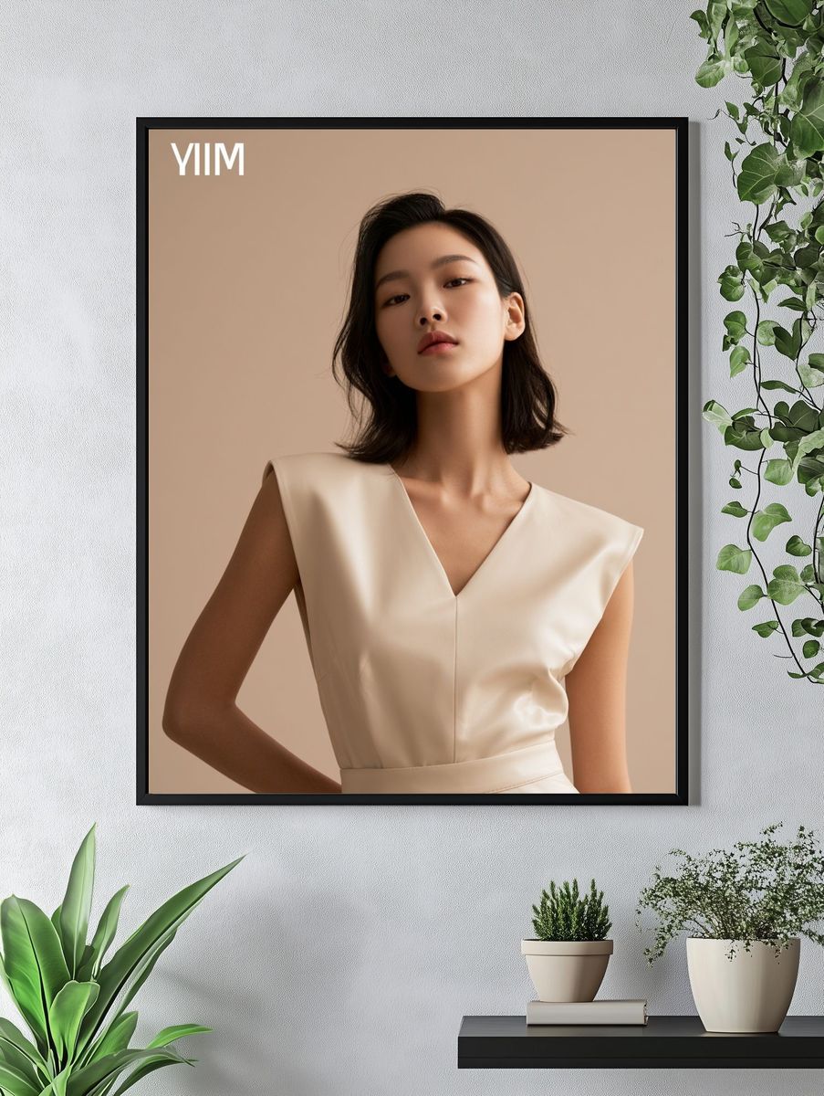 Minimalist Fashion Portrait Poster. — room view 4